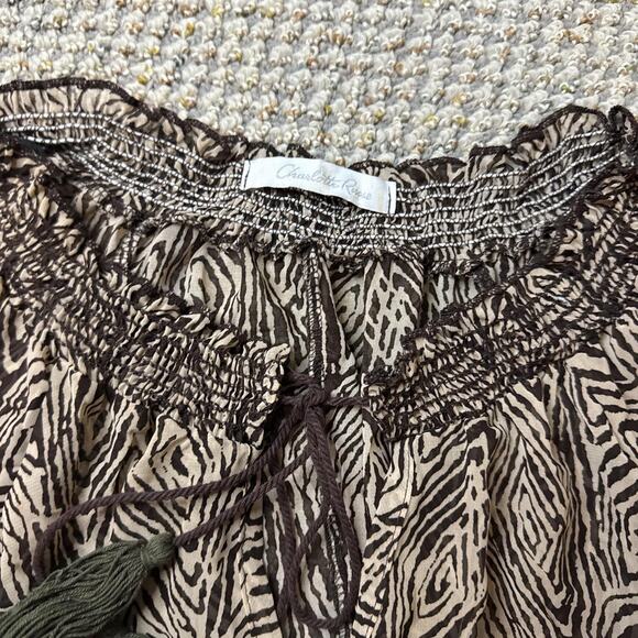 Cute vintage y2k animal print babydoll blouse top - Picture 6 of 6